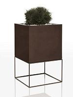 Кашпо Vela basic cube L60 W60 H100 см Кашпо Vela basic cube L60 W60 H100 см
