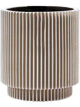 Кашпо Capi nature groove vase cylinder ivory Кашпо Capi nature groove vase cylinder ivory
