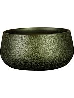 Кашпо Noor bowl velvet green D28 H13 см