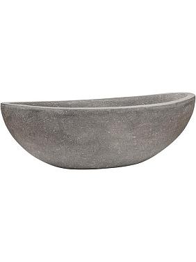 Кашпо Baq polystone plain boat grey Кашпо Baq polystone plain boat grey
