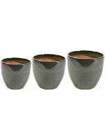 Кашпо Rico pot green (набор 3 шт) D36 H33 см