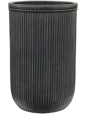 Кашпо Baq vertical rib cylinder anthracite Кашпо Baq vertical rib cylinder anthracite