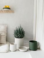 Кашпо Kos pot khaki D24 H24 см