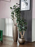 Кашпо Baq opus hammered globe gold (с техническим горшком) D60 H43 см