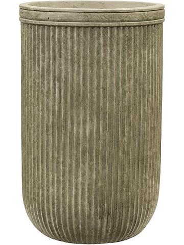 Кашпо Baq vertical rib cylinder green Кашпо Baq vertical rib cylinder green