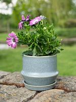 Кашпо с поддоном Jent pot with saucer sky D21 H17 см Кашпо с поддоном Jent pot with saucer sky D21 H17 см