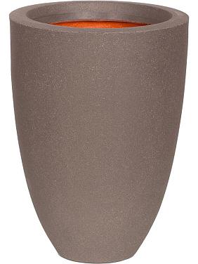 Кашпо Capi urban smooth nl vase elegant low warm taupe Кашпо Capi urban smooth nl vase elegant low warm taupe