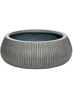 Кашпо Ridged vertically eileen xl dark grey D36 H14 см