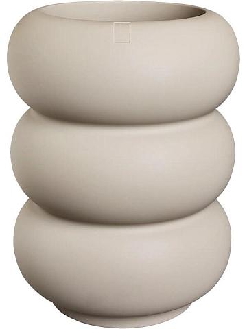 Кашпо Premium amber roll high beige