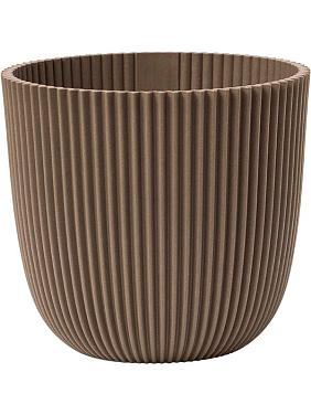 Кашпо Capi nature groove made with planter ball warm taupe Кашпо Capi nature groove made with planter ball warm taupe