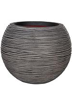 Кашпо Capi nature rib nl vase ball anthracite D40 H32 см Кашпо Capi nature rib nl vase ball anthracite D40 H32 см
