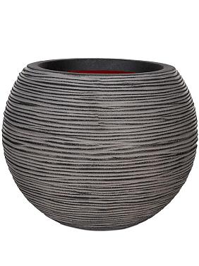 Кашпо Capi nature rib nl vase ball anthracite Кашпо Capi nature rib nl vase ball anthracite