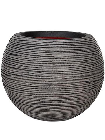 Кашпо Capi nature rib nl vase ball anthracite Кашпо Capi nature rib nl vase ball anthracite