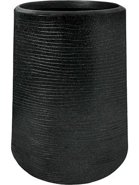 Кашпо Capi arc granite sandbag high black