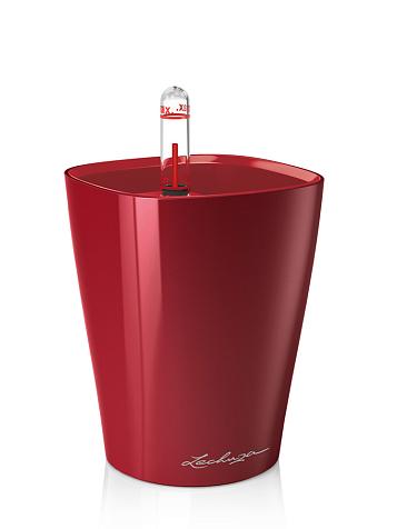 Кашпо Lechuza mini-Deltini красный лакированный