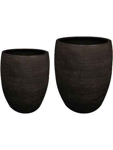 Кашпо Ciana vase black (набор 2 шт)