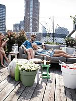 Кашпо Loft urban round pistachio green D19 H17.5 см