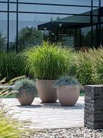 Кашпо Fiberstone jesslyn s, taupe D50 H44 см