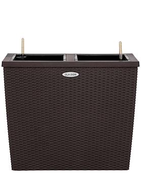 Кашпо Ola Dom Block Rattan (коричневый)