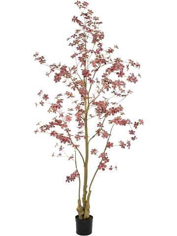 Настурция дерево с цветами бургунди искусственная