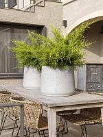 Кашпо Rough patt xxxl grey washed D45 H38 см