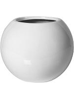 Кашпо Fiberstone beth s glossy white D31 H25 см