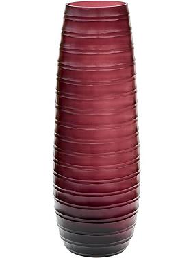 Ваза Vase stripes cut lilac Ваза Vase stripes cut lilac