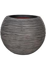 Кашпо Capi nature rib nl vase ball anthracite D62 H48 см Кашпо Capi nature rib nl vase ball anthracite D62 H48 см