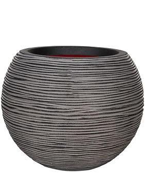 Кашпо Capi nature rib nl vase ball anthracite Кашпо Capi nature rib nl vase ball anthracite