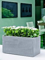 Кашпо Fiberstone balcony s grey L50 W20 H20 см