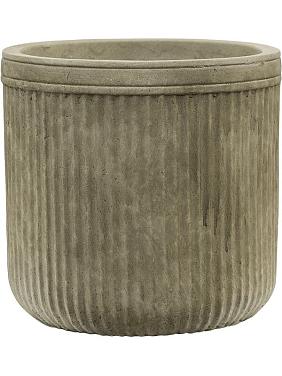 Кашпо Baq vertical rib cylinder green Кашпо Baq vertical rib cylinder green
