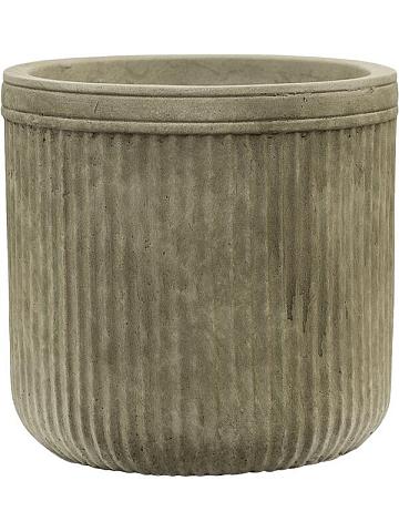 Кашпо Baq vertical rib cylinder green Кашпо Baq vertical rib cylinder green
