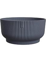 Кашпо Vibes fold bowl anthracite D25 H12 см