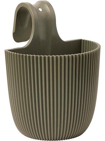 Кашпо Capi nature groove made with balcony hanger grass green Кашпо Capi nature groove made with balcony hanger grass green