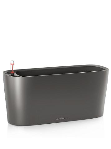 Кашпо Lechuza Delta 20 антрацитовый металлик