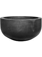 Кашпо Fiberstone city bowl l black D128 H68 см