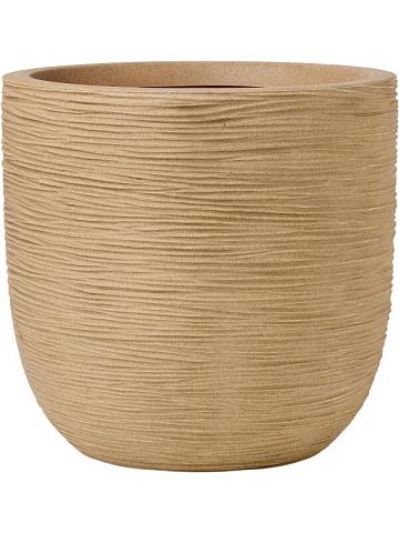 Кашпо Capi nature rib nl planter ball beige Кашпо Capi nature rib nl planter ball beige