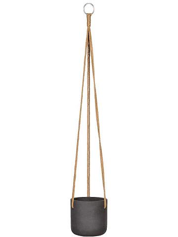Кашпо подвесное Rough charlie (hanging) xs black washed Кашпо подвесное Rough charlie (hanging) xs black washed