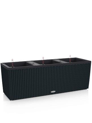 Кашпо Lechuza Trio Cottage (черный)