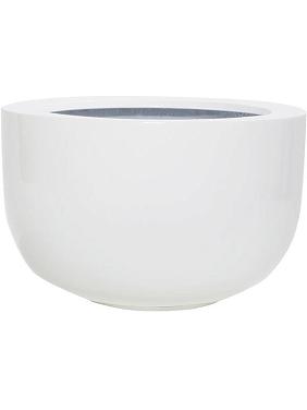Кашпо Fiberstone sunny m glossy white Кашпо Fiberstone sunny m glossy white