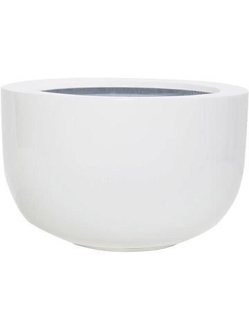 Кашпо Fiberstone sunny m glossy white Кашпо Fiberstone sunny m glossy white