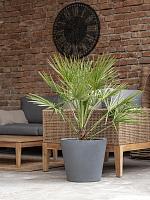 Кашпо Fiberstone bucket m grey D58 H50 см