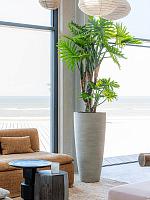 Кашпо Cement & stone dax xl beige washed D47 H100 см