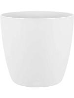 Кашпо Brussels® round mini white D10 H9 см