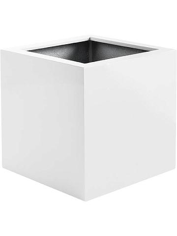 Кашпо Argento cube matt white Кашпо Argento cube matt white