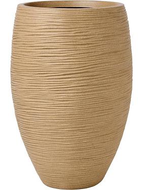 Кашпо Capi nature rib nl vase elegant deluxe beige Кашпо Capi nature rib nl vase elegant deluxe beige