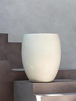 Кашпо Grigio tall balloon antique white D74 H92 см