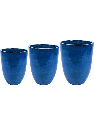 Кашпо Rico vase blue (набор 3 шт)