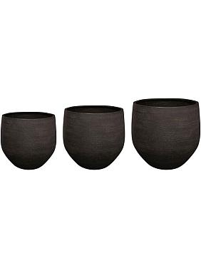 Кашпо Ciana pot black (набор 3 шт) Кашпо Ciana pot black (набор 3 шт)
