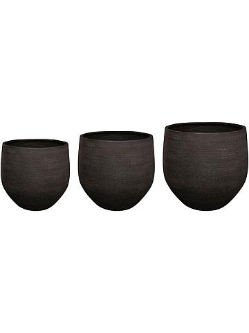 Кашпо Ciana pot black (набор 3 шт)